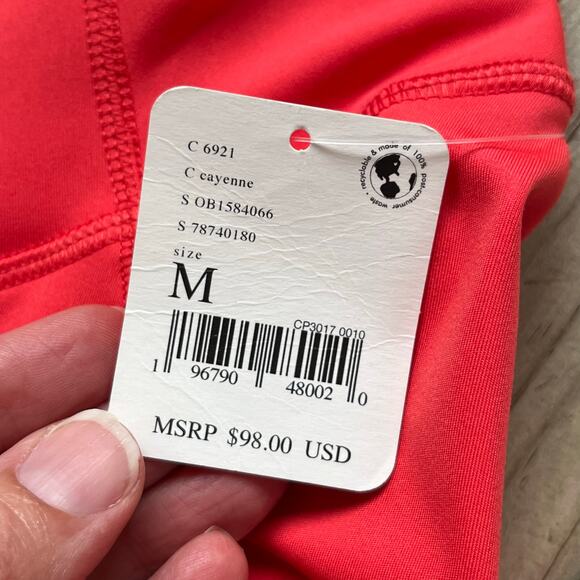 Free People Movement Women's Set The Pace Leggings In Cayenne Size M. NEW - Picture 11 of 14